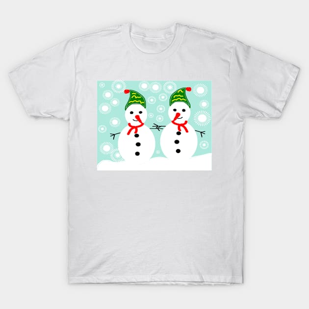 Snowman T-Shirt by RAK20